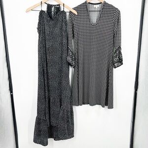 Black and White Patterned Dress Bundle